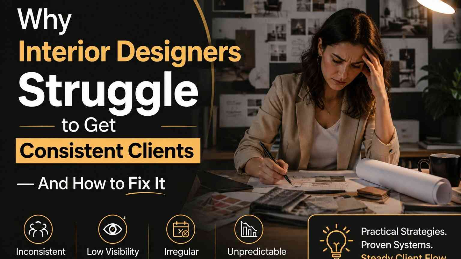 Why Interior Designers Struggle to Get Consistent Clients — And How to Fix It