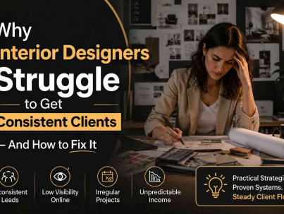 Why Interior Designers Struggle to Get Consistent Clients — And How to Fix It