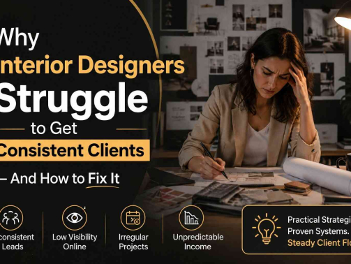 Why Interior Designers Struggle to Get Consistent Clients — And How to Fix It