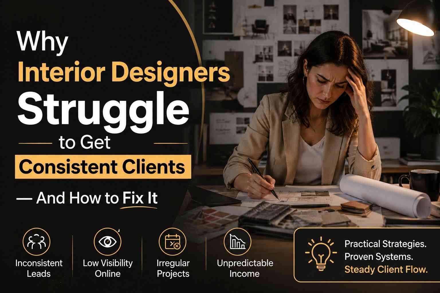 Why Interior Designers Struggle to Get Consistent Clients — And How to Fix It 