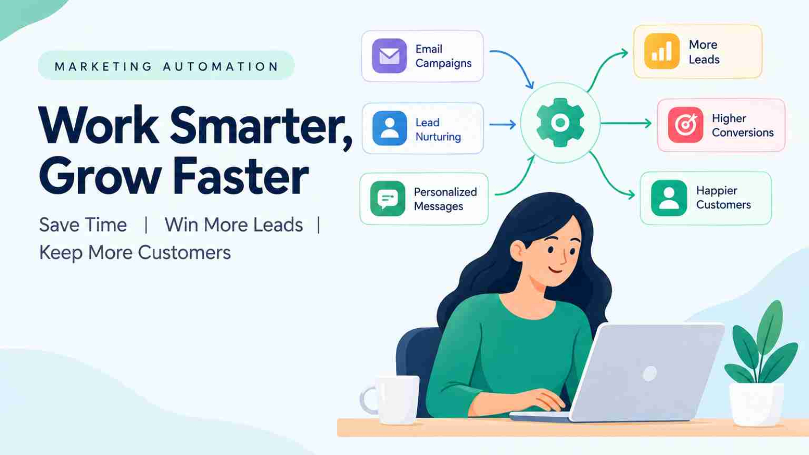Marketing Automation Benefits: Save Time, Win More Leads, Keep More Customers